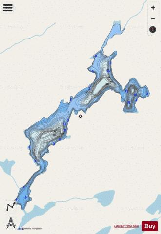 Millaire, Lac depth contour Map - i-Boating App - Streets