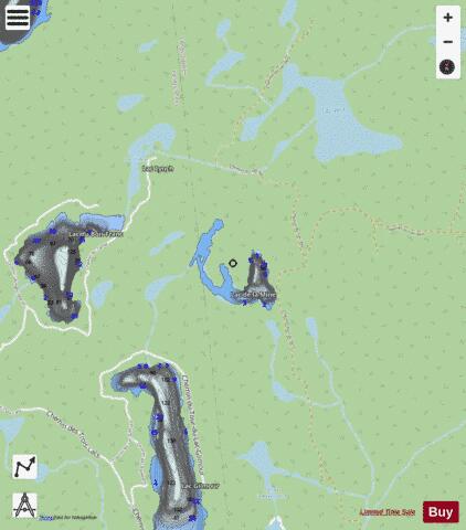 Mine  Lac De La depth contour Map - i-Boating App - Streets