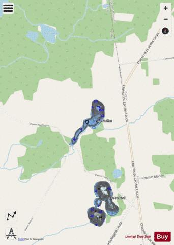 Moffat  Lac depth contour Map - i-Boating App - Streets