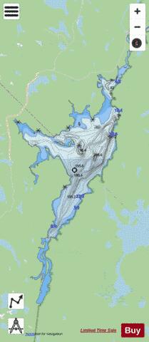 Lac Mondonac depth contour Map - i-Boating App - Streets