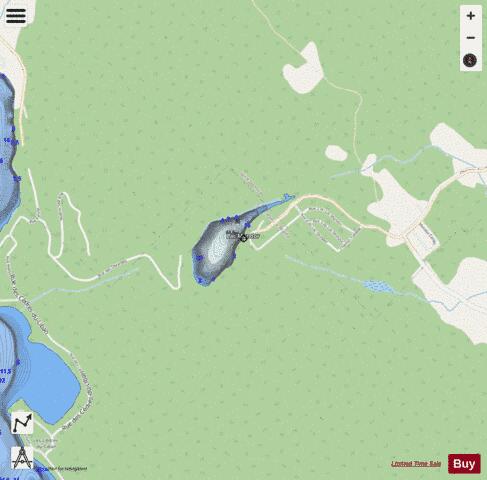 Mondor  Lac depth contour Map - i-Boating App - Streets