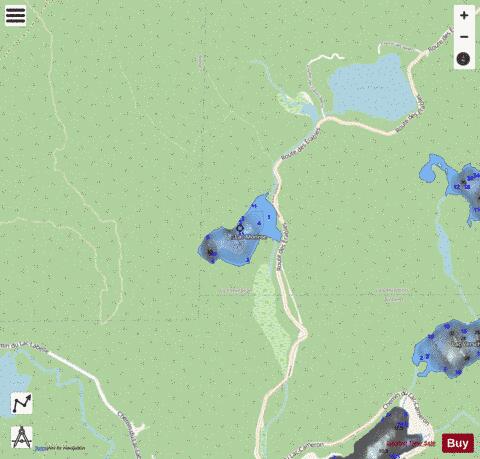 Garnier / Monroe  Lac depth contour Map - i-Boating App - Streets