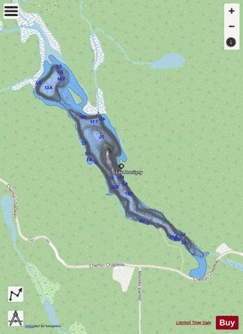 Montigny, Lac depth contour Map - i-Boating App - Streets