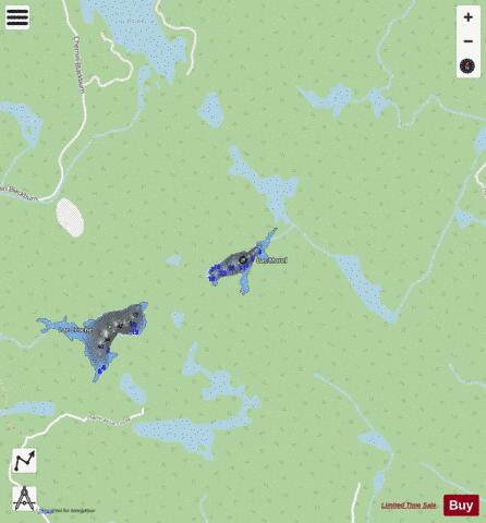 Morel  Lac depth contour Map - i-Boating App - Streets