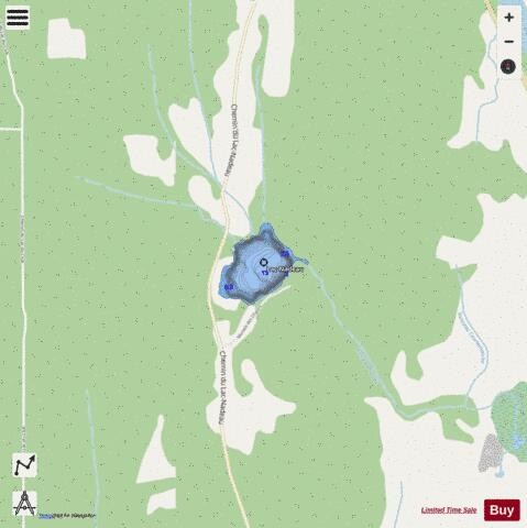 Nadeau  Lac depth contour Map - i-Boating App - Streets