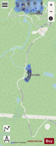 Ogilvy  Lac depth contour Map - i-Boating App - Streets