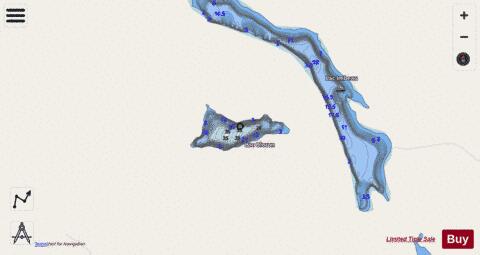 Oloron  Lac depth contour Map - i-Boating App - Streets