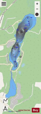 Orignal, Lac depth contour Map - i-Boating App - Streets