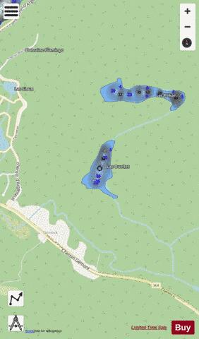 Ouellet  Lac depth contour Map - i-Boating App - Streets