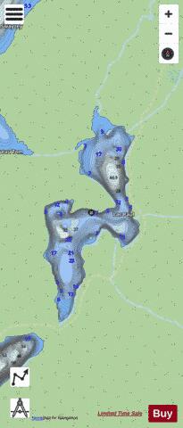 Paul  Lac depth contour Map - i-Boating App - Streets