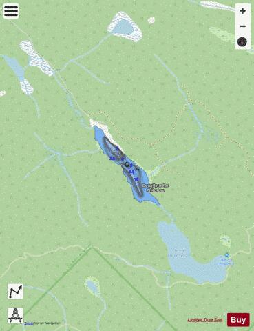 Philosore  Deuxieme Lac depth contour Map - i-Boating App - Streets
