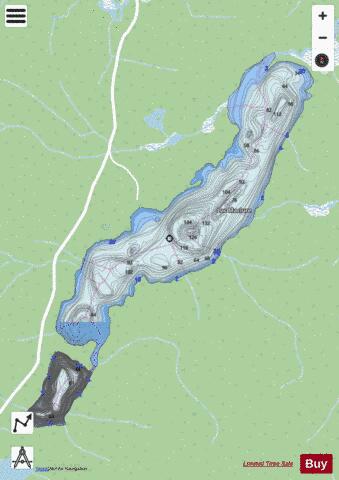 Maclure, Lac depth contour Map - i-Boating App - Streets