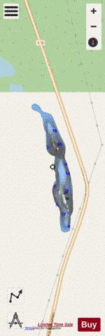 Lac Bevalet depth contour Map - i-Boating App - Streets