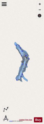 Lac # 82919 depth contour Map - i-Boating App - Streets