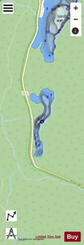 Rameau  Lac depth contour Map - i-Boating App - Streets