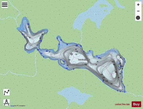 Rateau, Lac du depth contour Map - i-Boating App - Streets