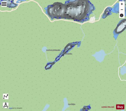 Resche  Lac depth contour Map - i-Boating App - Streets