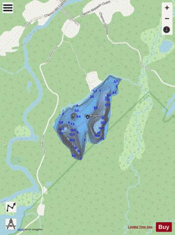 Riopel, Lac depth contour Map - i-Boating App - Streets