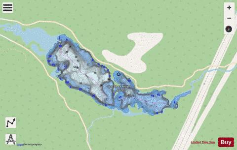 Riviere Noire, Lac de la depth contour Map - i-Boating App - Streets