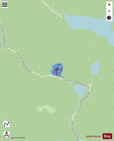 Romuald  Lac depth contour Map - i-Boating App - Streets