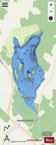 Saint-Damase, Lac de depth contour Map - i-Boating App - Streets