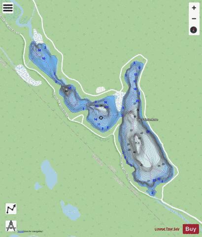Sainte-Rose, Lac depth contour Map - i-Boating App - Streets