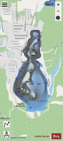 Schryer, Lac depth contour Map - i-Boating App - Streets