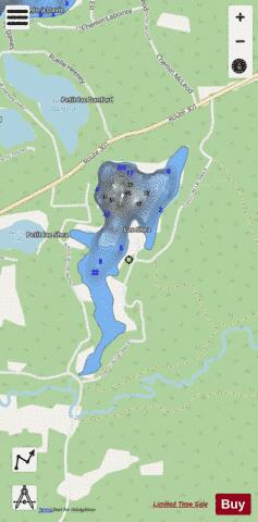 Shea  Lac depth contour Map - i-Boating App - Streets