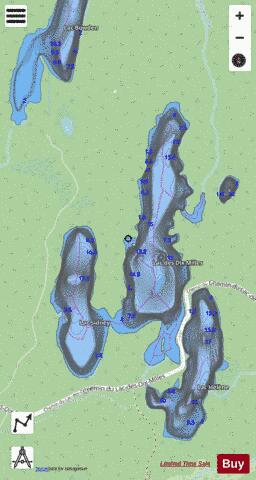 Sidney, Lac depth contour Map - i-Boating App - Streets