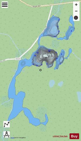 Sinueux, Lac depth contour Map - i-Boating App - Streets