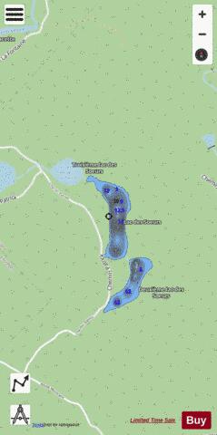 Soeurs  Deuxieme Lac Des depth contour Map - i-Boating App - Streets