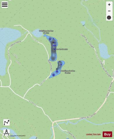 Soeurs  Lac Des depth contour Map - i-Boating App - Streets