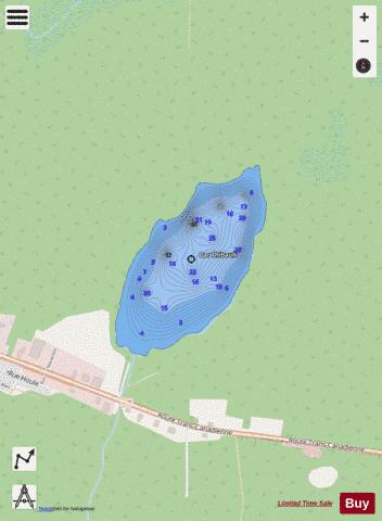 Thibault  Lac depth contour Map - i-Boating App - Streets