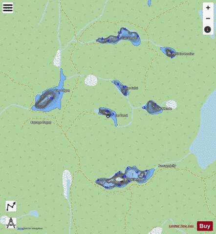 Torce  Lac depth contour Map - i-Boating App - Streets