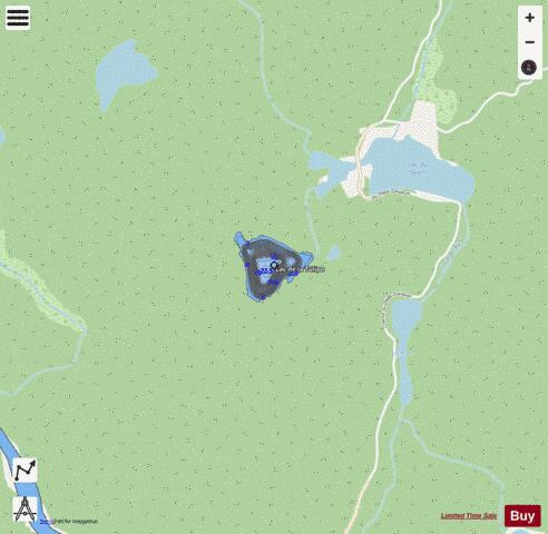 Tulipe  Lac De La depth contour Map - i-Boating App - Streets