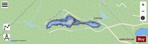 Violon  Lac depth contour Map - i-Boating App - Streets