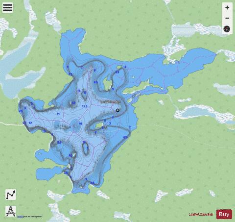 Wickenden, Lac depth contour Map - i-Boating App - Streets