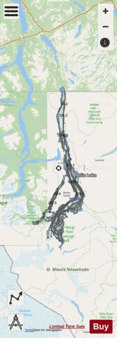 Atlin depth contour Map - i-Boating App - Streets
