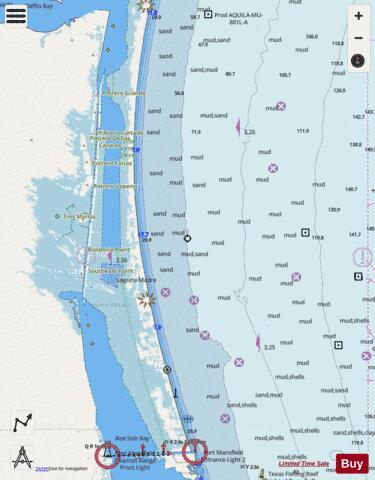 NORTHERN PART OF LAGUNA MADRA Marine Chart - Nautical Charts App - Streets