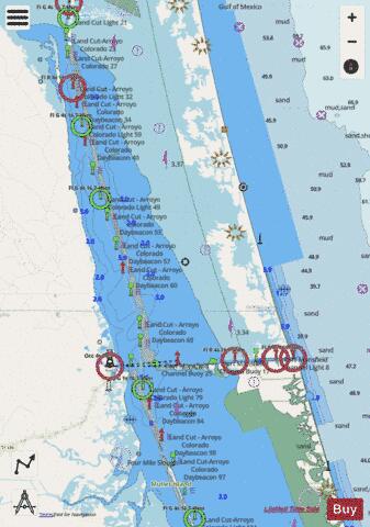 LAGUNA MADRE MIDDLE GROUND TO CHUBBY ISLAND SIDE B Marine Chart - Nautical Charts App - Streets