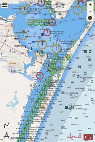 REDFISH BAY TO MIDDLE GROUND SIDE A Marine Chart - Nautical Charts App - Streets