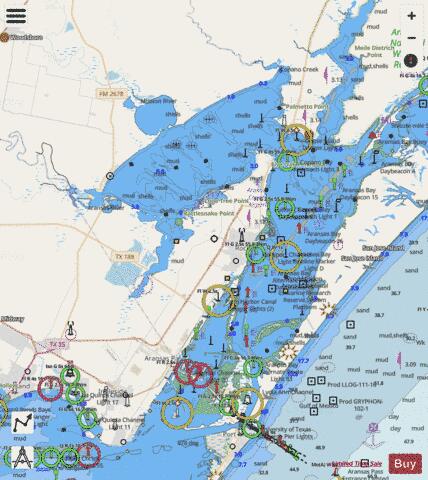 CARLOS BAY TO REDFISH BAY SIDE A Marine Chart - Nautical Charts App - Streets