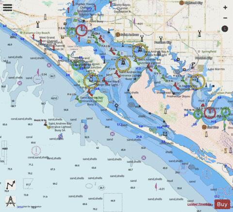 ST ANDREW BAY Marine Chart - Nautical Charts App - Streets