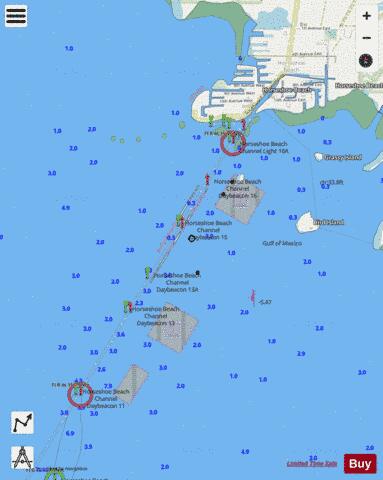 HORSESHOE BEACH Marine Chart - Nautical Charts App - Streets
