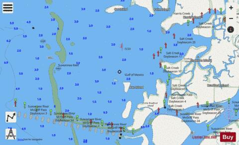 SUWANNEE RIVER Marine Chart - Nautical Charts App - Streets