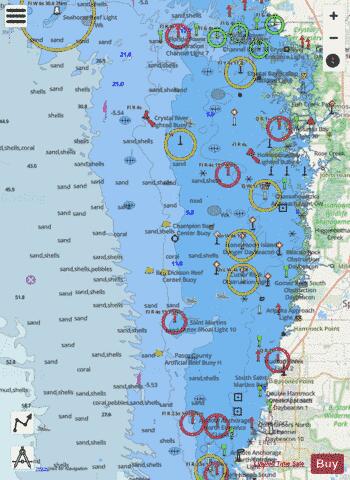 ANCLOTE KEYS TO CRYSTAL RIVER Marine Chart - Nautical Charts App - Streets