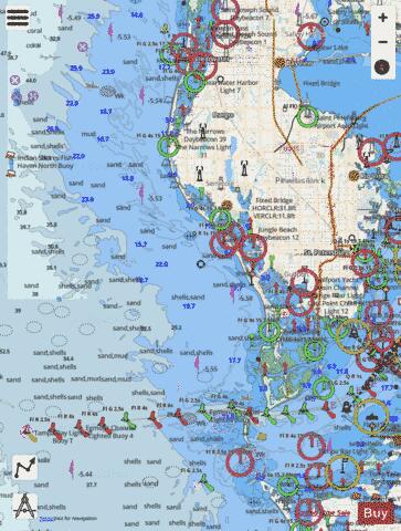 TAMPA BAY - PORT RICHEY TAMPA BAY - CLEARWATER HBR Marine Chart - Nautical Charts App - Streets