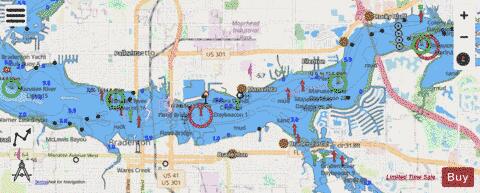MANATEE RIVER EXTENSION Marine Chart - Nautical Charts App - Streets