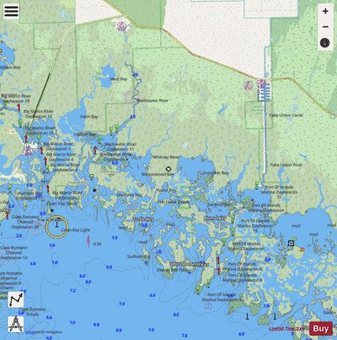LOSTMANS RIVER TO WIGGINS PASS SIDE B EXTENSION 1 Marine Chart - Nautical Charts App - Streets