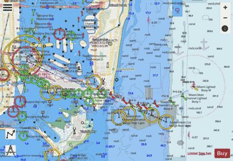 MIAMI HARBOR Marine Chart - Nautical Charts App - Streets